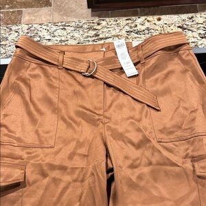 Chico's Camel Belted Trousers